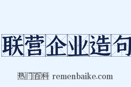 联营企业造句是什么意思的图片